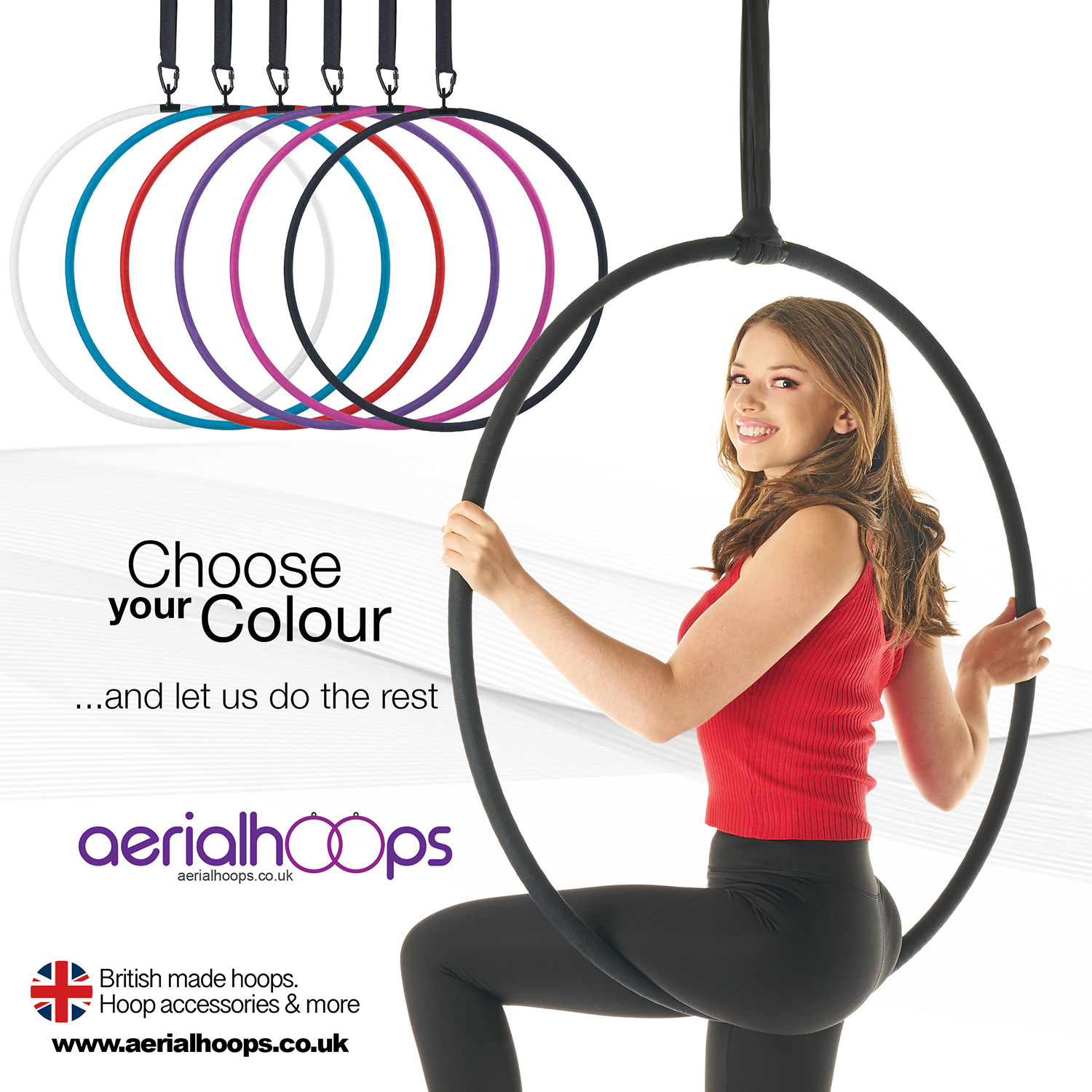 Aerial hoop lyra circus artist Choose Your Colour