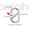 Carabiner_05 aerial hoop lyra circus 25kN Carabiner