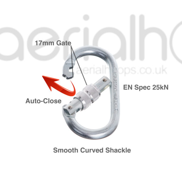 aerial hoop lyra circus 25kN Carabiner