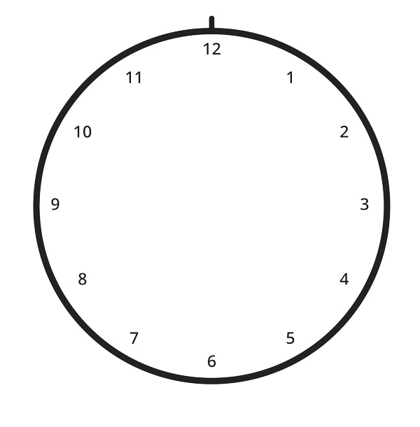 Tape my hoop clock