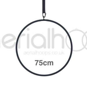 75cm aerial hoop lyra circus black
