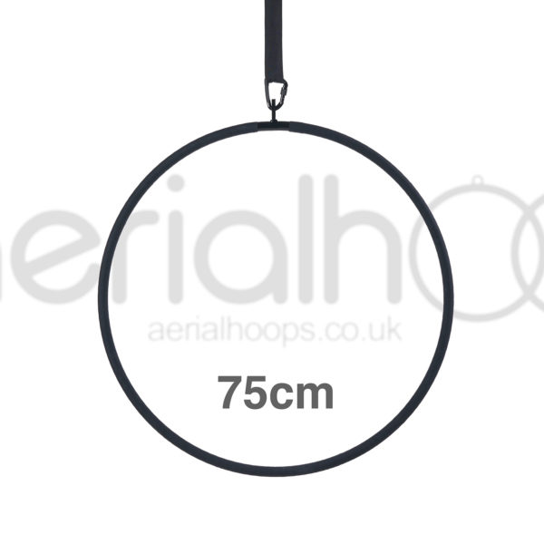 75cm aerial hoop lyra circus black