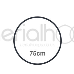 75cm zero point aerial hoop lyra circus black