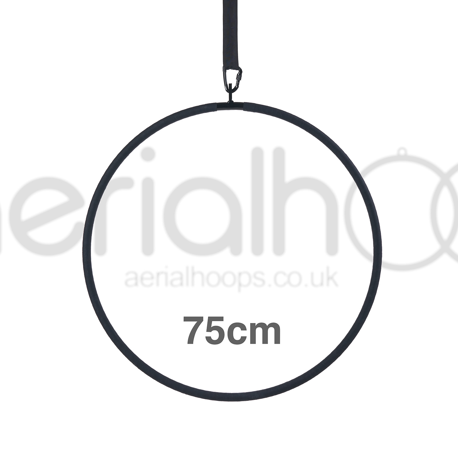 Black_Hoop_01_watermarked75cm 75cm aerial hoop lyra circus black