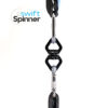 AH Spinners 20200002 Logo Aerial Swivel Swift Spinner 360 Black 25kn