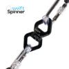 AH Spinners 20200007 Logo Aerial Swivel Swift Spinner 360 Black 25kn