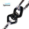 AH Spinners 20200008 Logo Aerial Swivel Swift Spinner 360 Black 25kn
