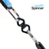 AH Spinners 20200009 Logo Aerial Swivel Swift Spinner 360 Black 25kn