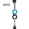 AH Spinners 20200265 Logo Aerial Swivel Swift Spinner 360 Blue Black 30kn