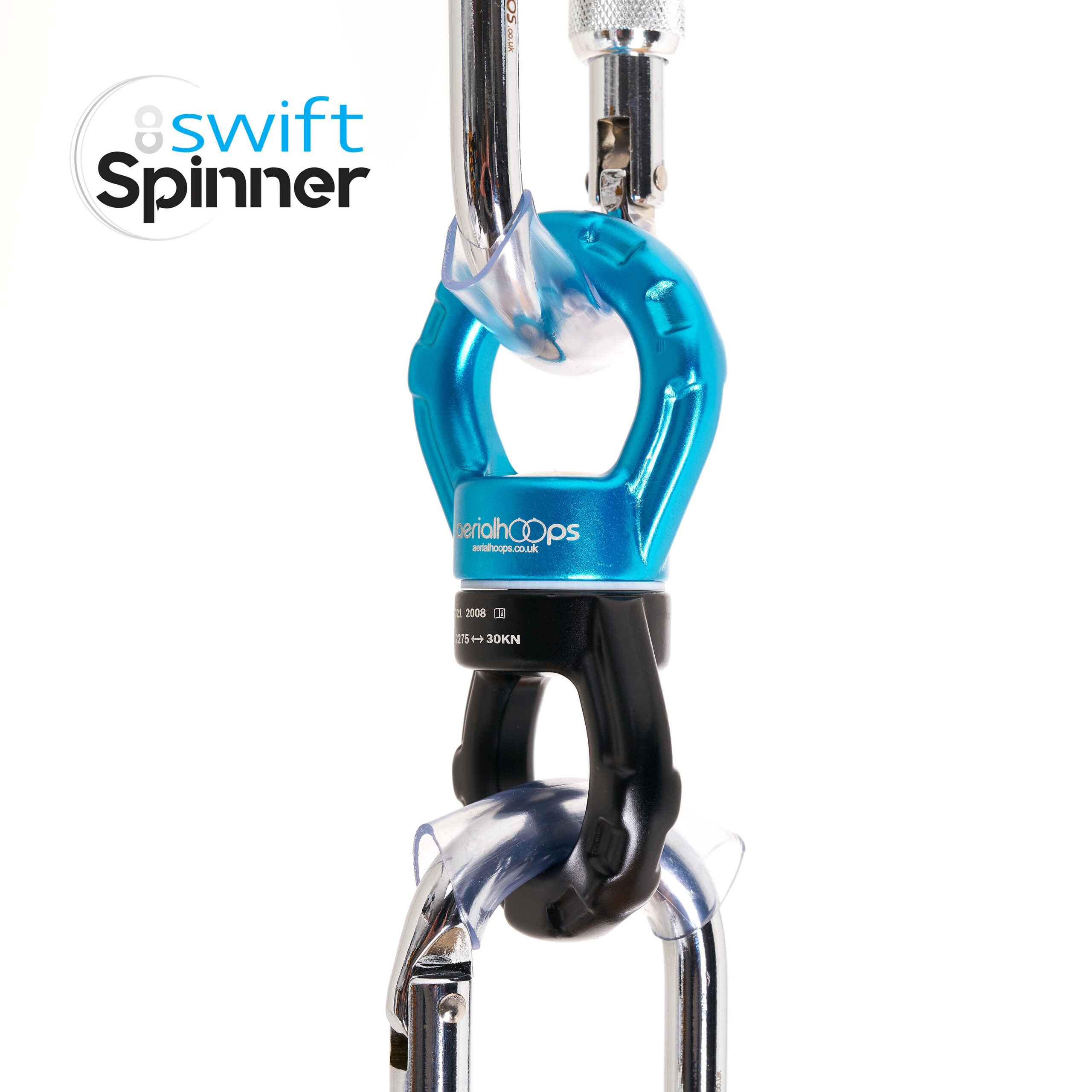 AH Spinners 20200532 Logo Aerial Swivel Swift Spinner 360 Blue Black 30kn