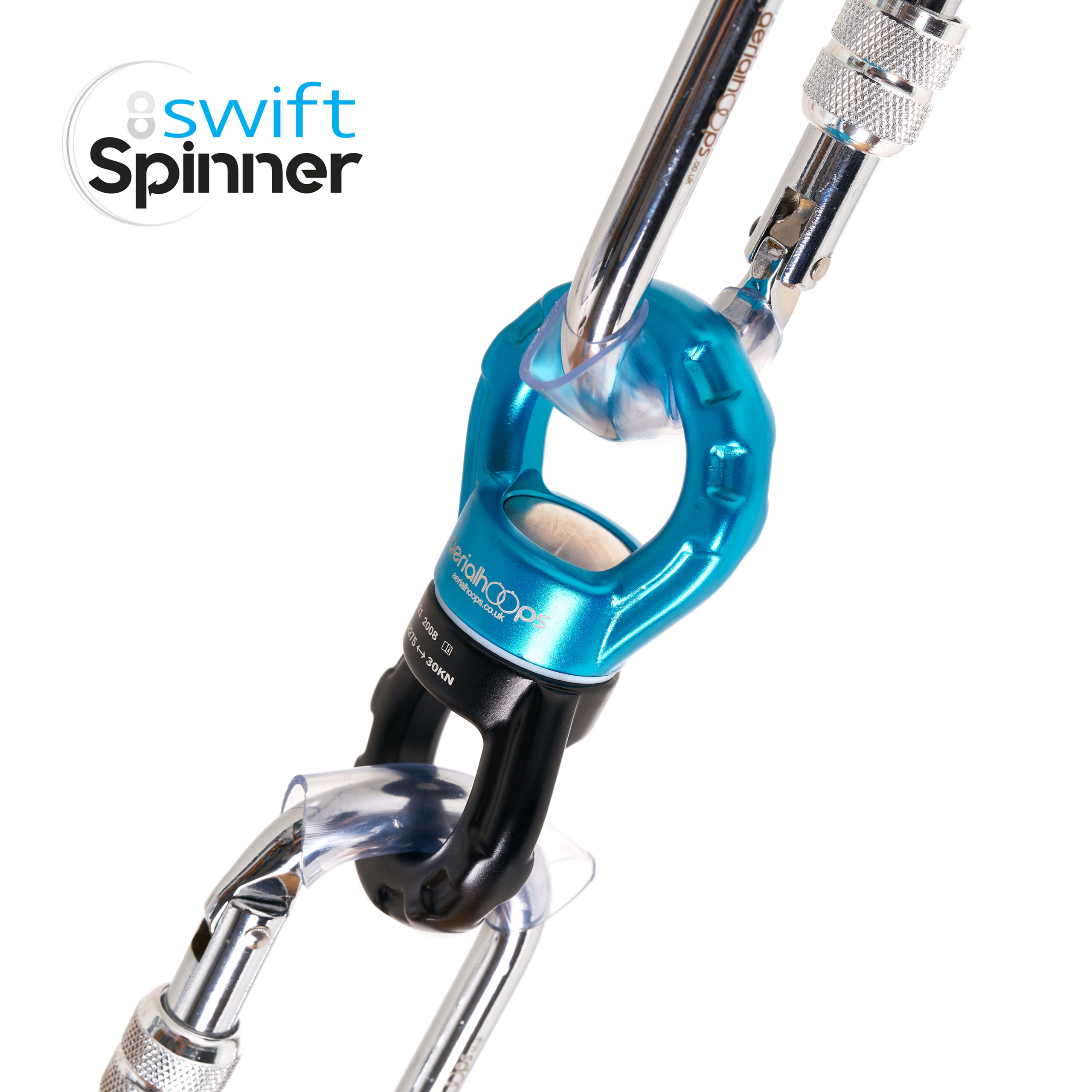 AH Spinners 20200533 Logo Aerial Swivel Swift Spinner 360 Blue Black 30kn